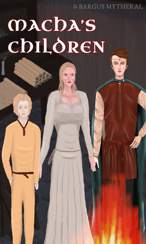 Image of Queen Macha's Children – Cathal, Eilidh and Fionn